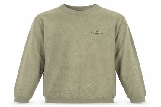 Antigua Men's Green XL Fairwinds Embroidered Crew Neck Fleece Sweatshirt