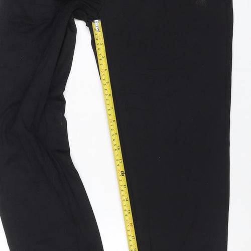 Spyder Active Men’s Black Red Track Pants Small Stretch Zip Pockets
