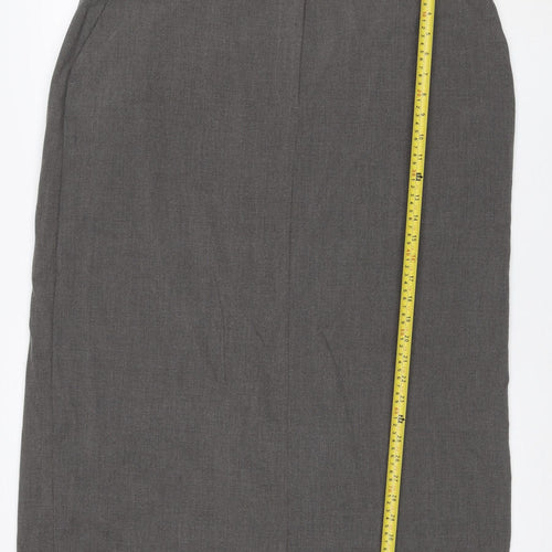 Marks and Spencer Women Grey Size 20 Pencil Knee Length Work Skirt