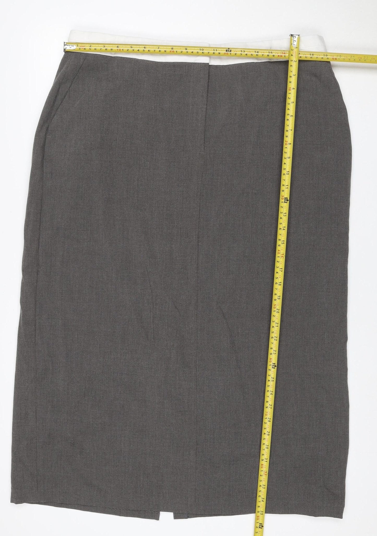 Marks and Spencer Women Grey Size 20 Pencil Knee Length Work Skirt