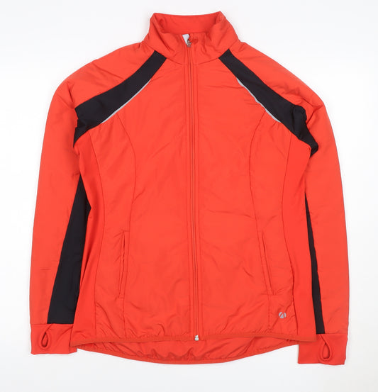 M&S Women’s Red UK 14 Think Climate Full Zip Windbreaker Jacket