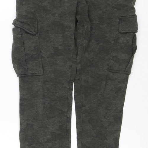 Kyodan Men’s Green Small Cargo Jogger Activewear Trousers Pockets