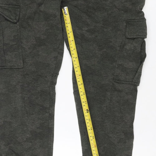 Kyodan Men’s Green Small Cargo Jogger Activewear Trousers Pockets