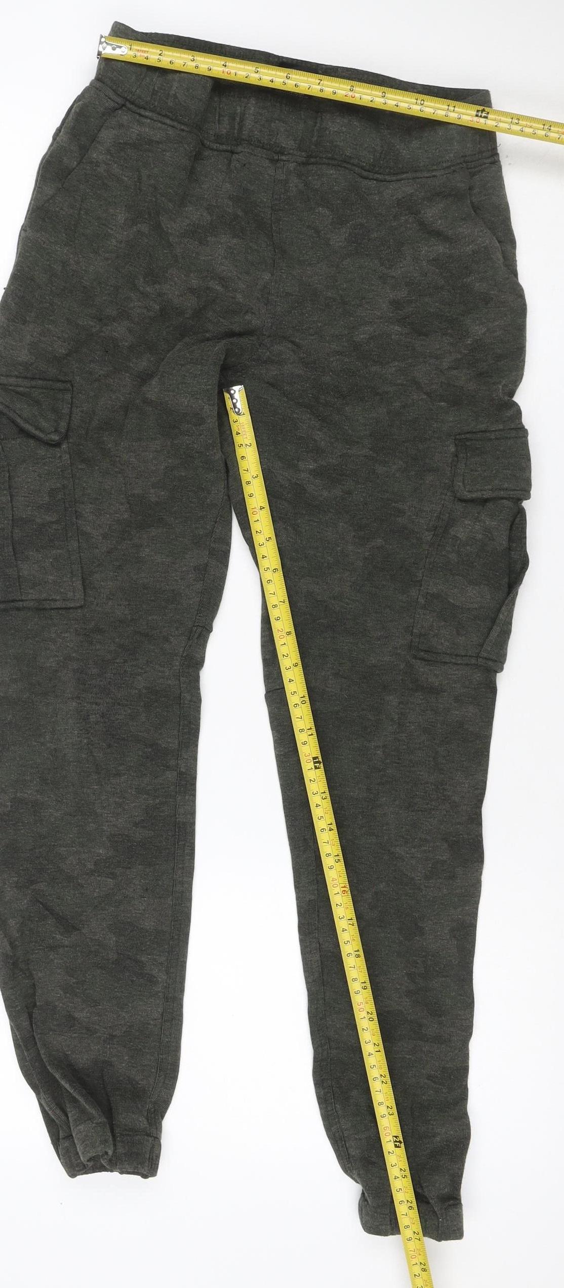 Kyodan Men’s Green Small Cargo Jogger Activewear Trousers Pockets