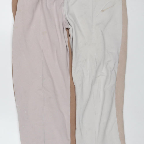 Nike Women’s Beige Brown S Colourblock Jogger Sweatpants