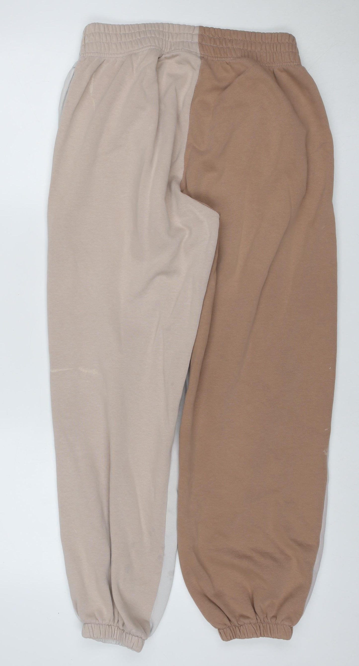 Nike Women’s Beige Brown S Colourblock Jogger Sweatpants