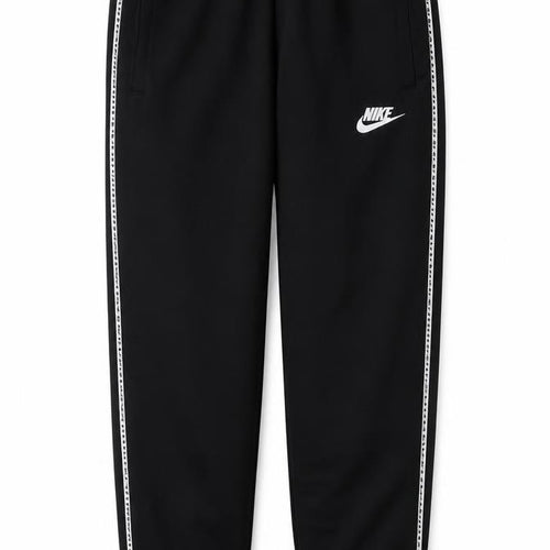 Nike Boys Black 12-13 Years Jogger Track Pants Logo Tape Pockets