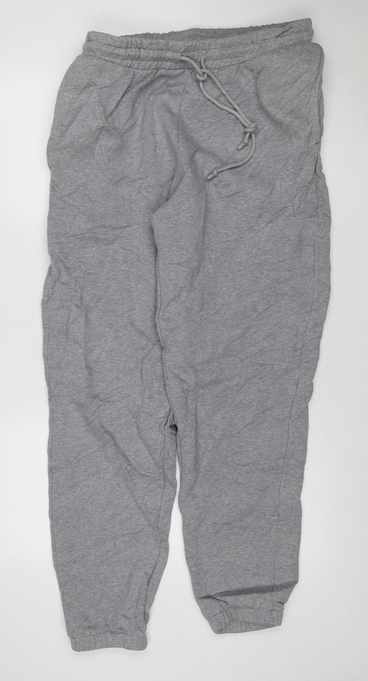 ASOS Design Men Grey L Jogger Sweatpants Elastic Waist Cotton