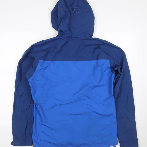 Rab Men’s Blue M Pertex Shield Hooded Waterproof Rain Jacket