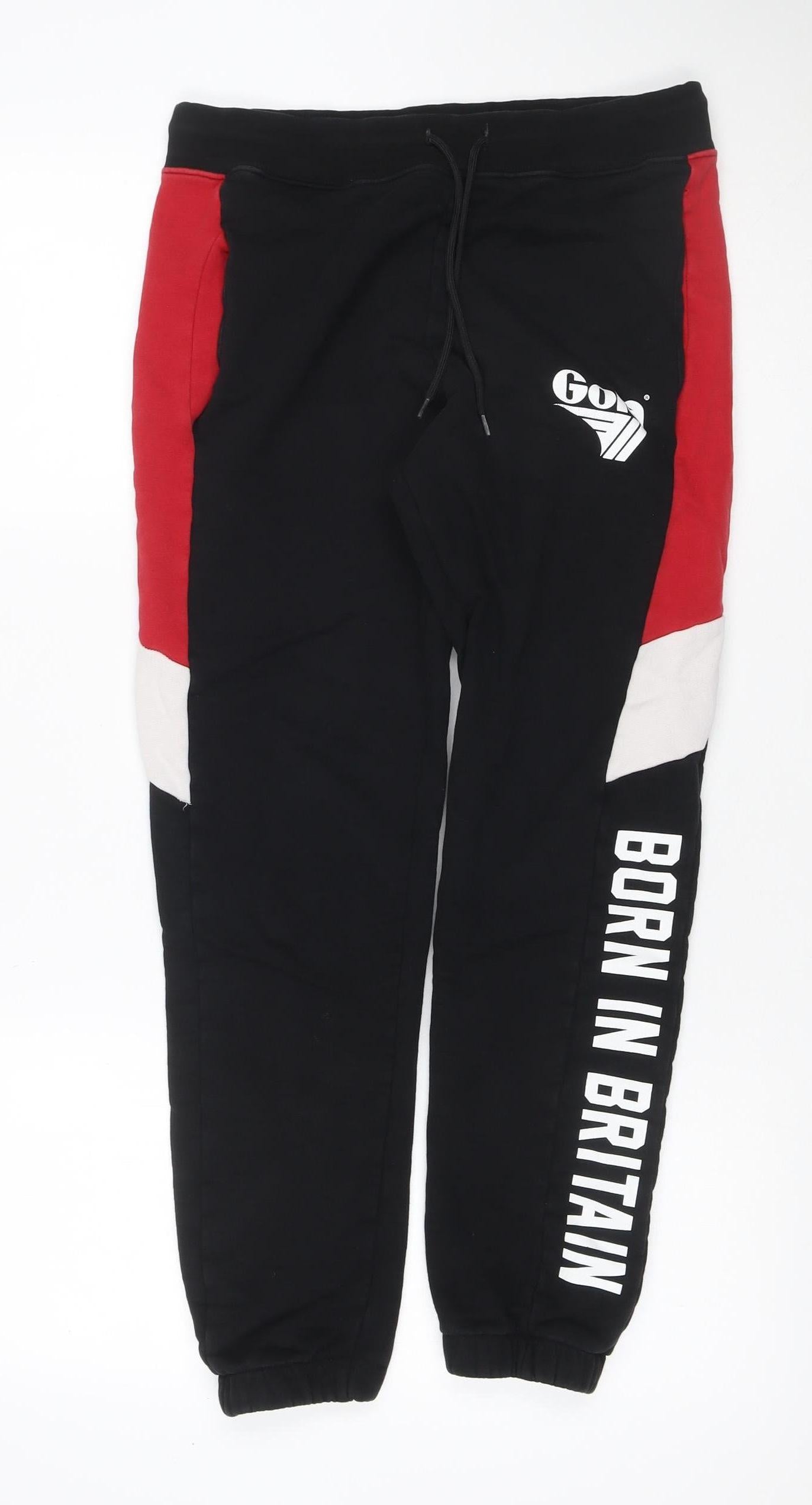 Cola Classics Men’s Black S Born In Britain Fleece Jogger Track Pants