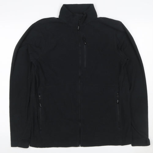 Rohan Men's Black M Full Zip Fleece Jacket Stand-Up Collar Pockets