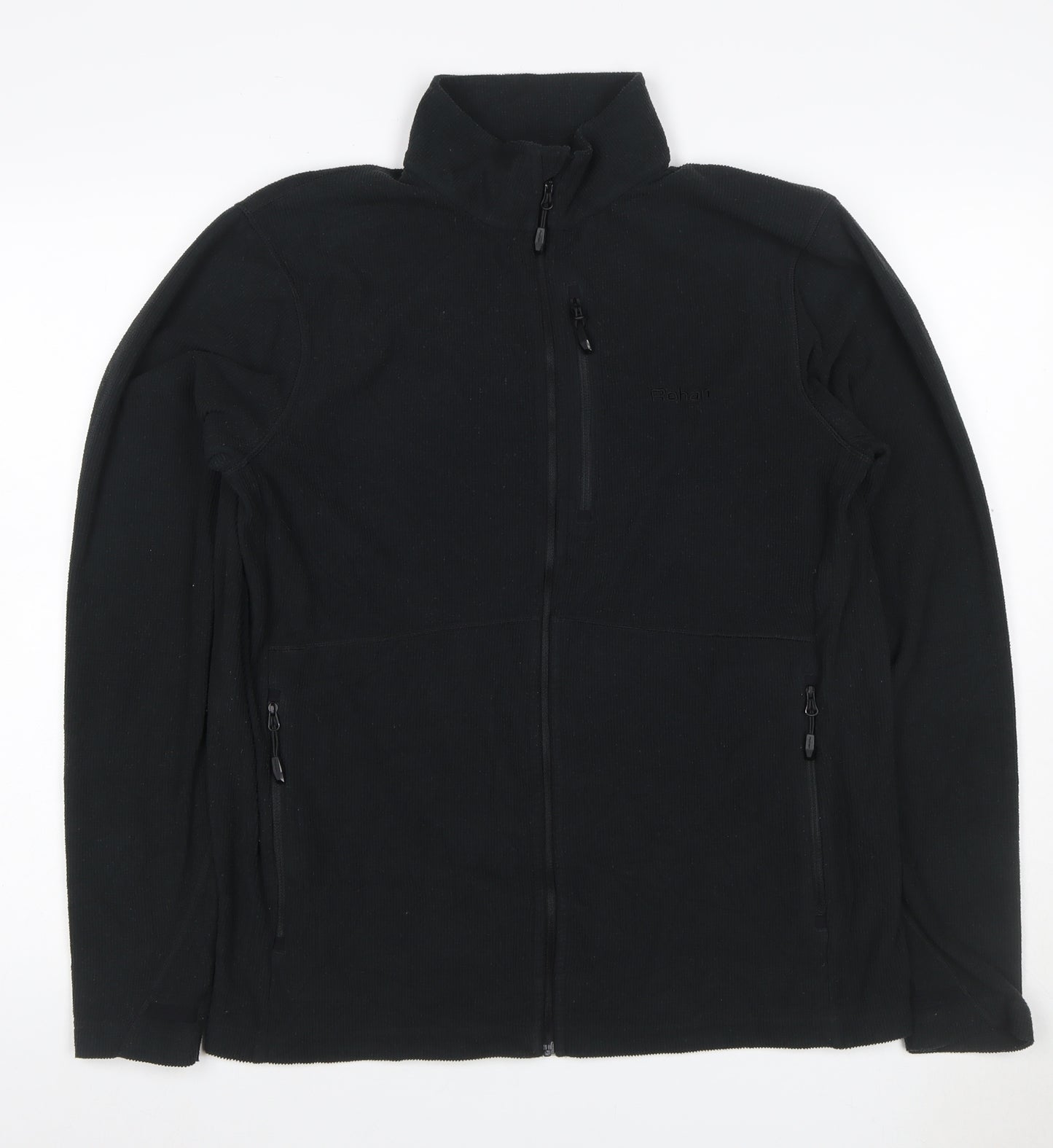 Rohan Men's Black M Full Zip Fleece Jacket Stand-Up Collar Pockets