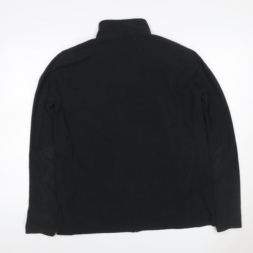 Rohan Men's Black M Full Zip Fleece Jacket Stand-Up Collar Pockets