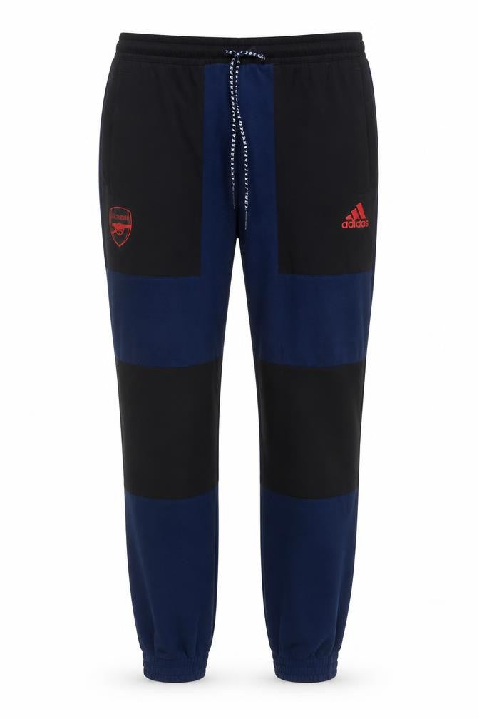 adidas Arsenal Teens Blue Black 10-12 Fleece Track Pants Joggers
