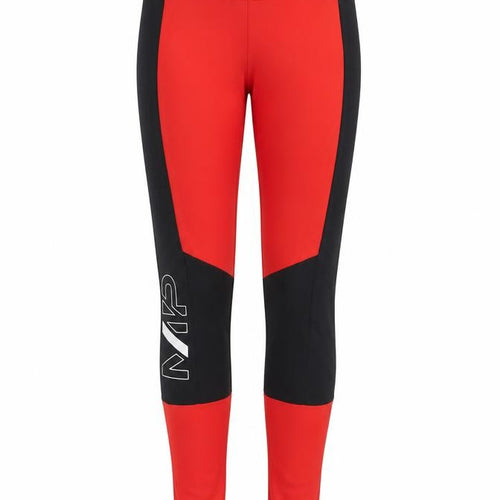 Myprotein Women Red Black Colourblock XS Gym Training Leggings