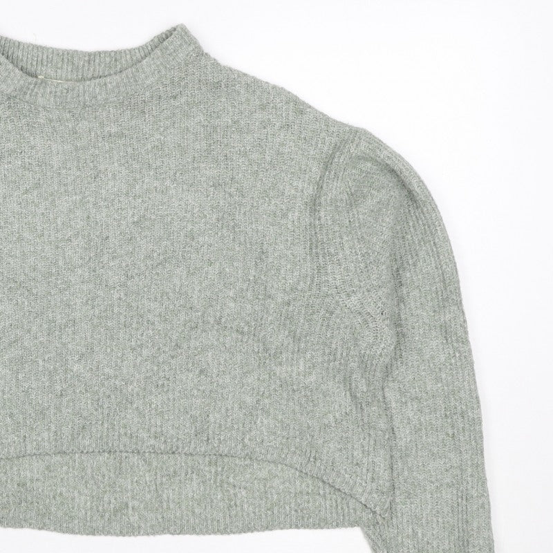 Additional view of Pull&Bear Women’s Green M Mock Neck Knit jumper