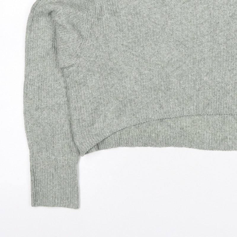 Additional view of Pull&Bear Women’s Green M Mock Neck Knit jumper