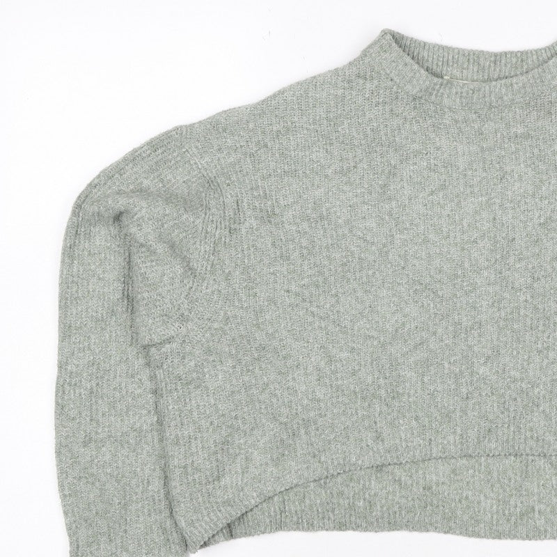 Additional view of Pull&Bear Women’s Green M Mock Neck Knit jumper