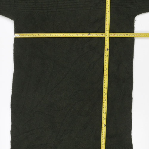 Fat Face Women Green UK 16 Cable Knit Mock Neck Jumper Dress