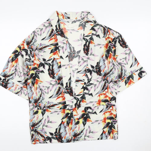 Miss Selfridge Women Multicoloured UK 4 Floral Kimono Blouse