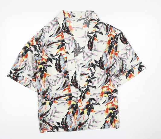 Miss Selfridge Women Multicoloured UK 4 Floral Kimono Blouse