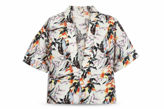 Miss Selfridge Women Multicoloured UK 4 Floral Kimono Blouse