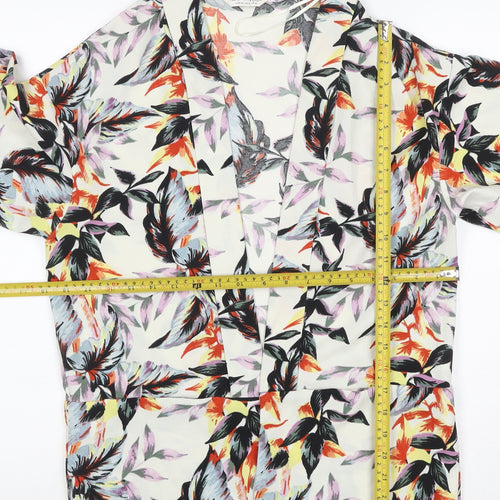 Miss Selfridge Women Multicoloured UK 4 Floral Kimono Blouse