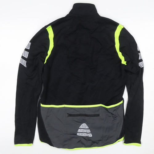 Crane Men’s Black Grey L Cycling Pro Reflective Softshell Jacket