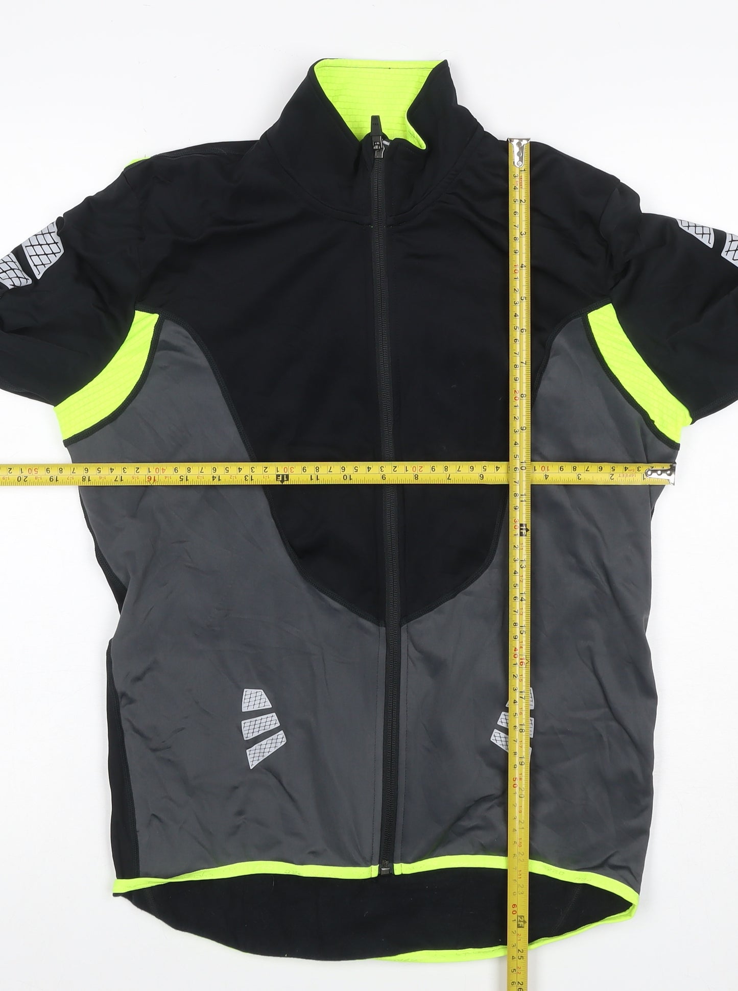 Crane Men’s Black Grey L Cycling Pro Reflective Softshell Jacket