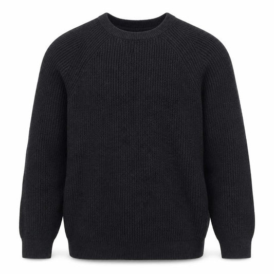 Paul Costelloe Men’s Black L Cable Knit Crew Neck Pullover Jumper