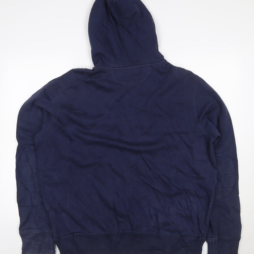 Polo Ralph Lauren Men’s Blue XL Henley Hoodie Embroidered Logo