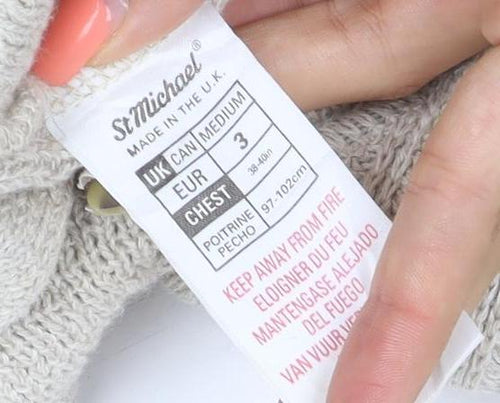 Marks & Spencer Women's Beige UK 12 Linen Blend Sleeveless V-Neck Cardigan