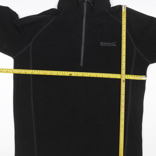 Regatta Men’s Black L 1/4 Zip Fleece Sweatshirt Outdoor