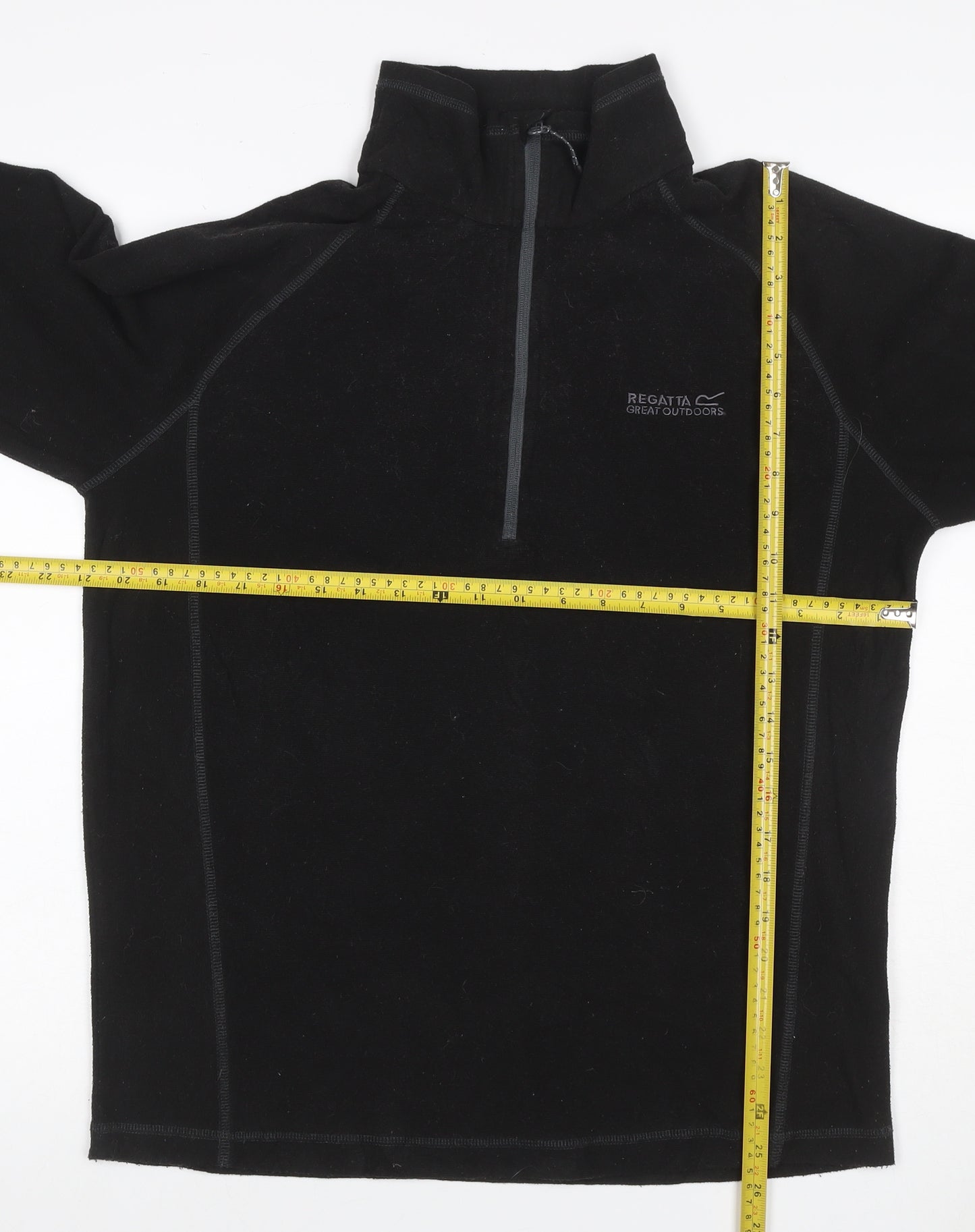 Regatta Men’s Black L 1/4 Zip Fleece Sweatshirt Outdoor