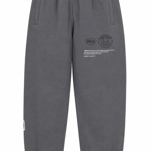 Mercier Men’s Grey S Jogger Sweatpants Cotton Blend Zip Pockets