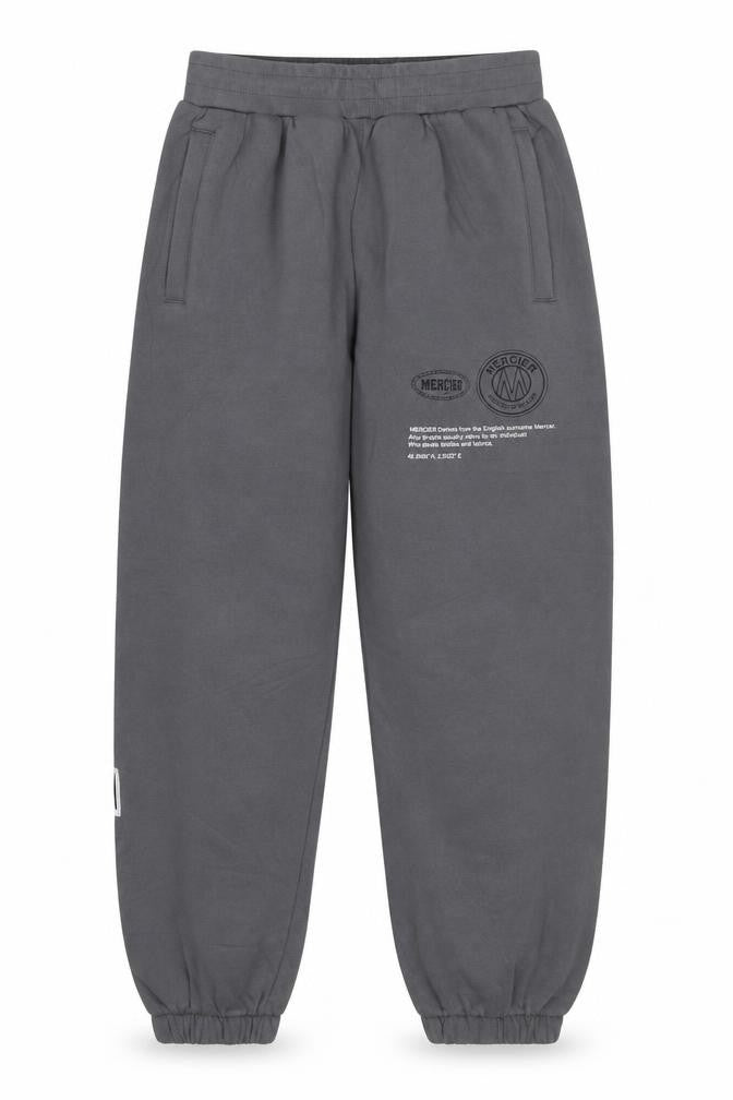 Mercier Men’s Grey S Jogger Sweatpants Cotton Blend Zip Pockets