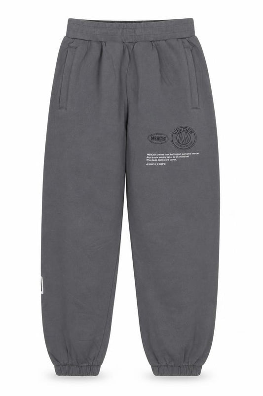 Mercier Men’s Grey S Jogger Sweatpants Cotton Blend Zip Pockets