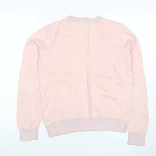 U.S. Polo Assn. Women’s Pink Cotton Logo Knit Jumper UK 14
