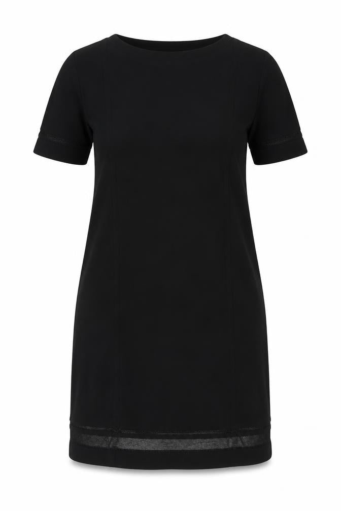 Monsoon Women Black UK 14 Knit Roll Neck Glitter Jumper Dress