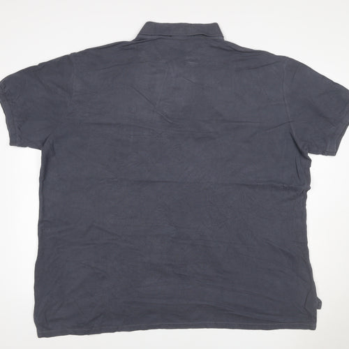 Ralph Lauren Mens Grey Cotton Logo Short Sleeve Polo Shirt L
