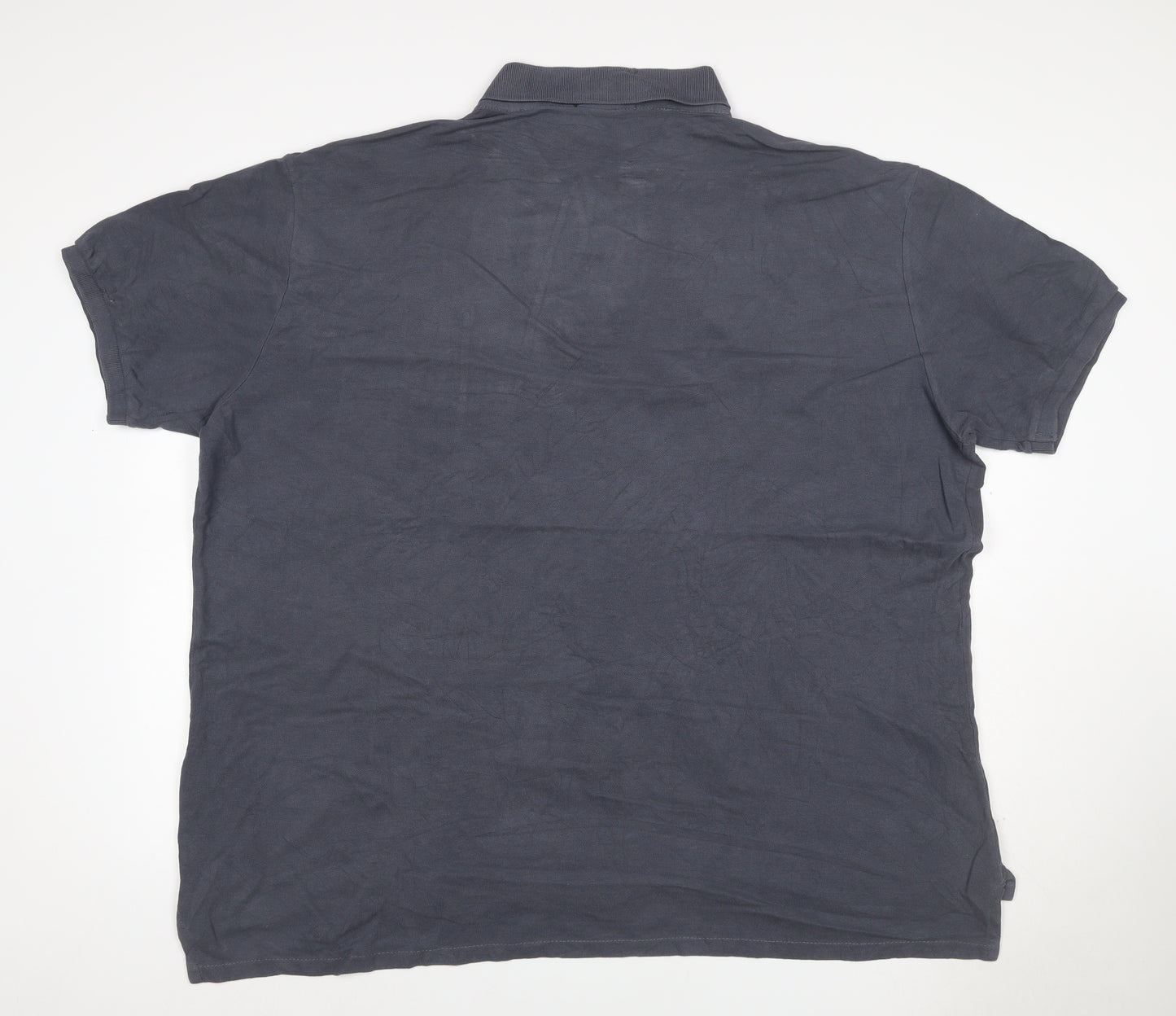 Ralph Lauren Mens Grey Cotton Logo Short Sleeve Polo Shirt L