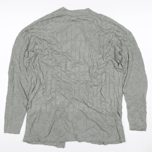 Marks and Spencer Women Grey M Open Knit Cardigan Long Sleeve