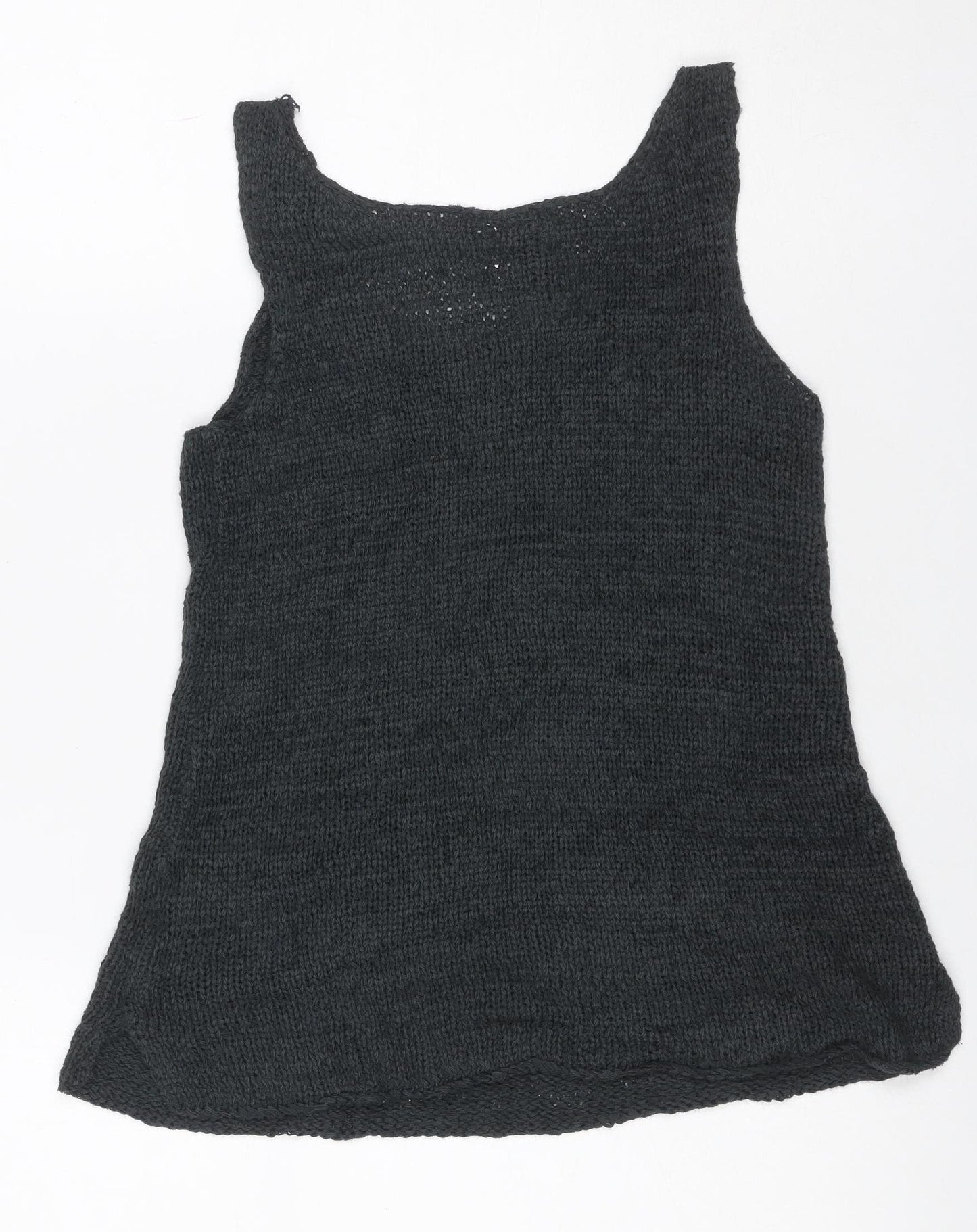 Byhami Women's Black UK 6 Sleeveless Scoop Neck Knit Tank Top