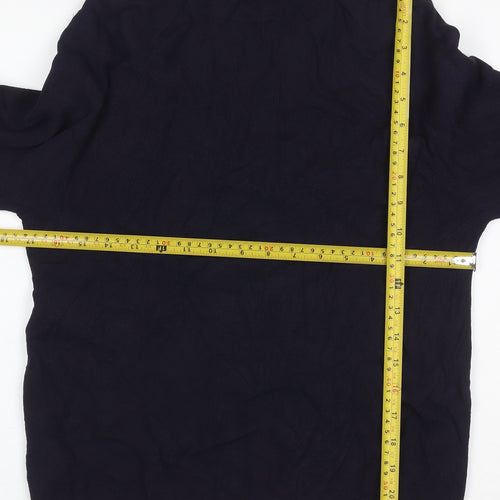 Autograph Women’s Blue UK 10 Balloon Sleeve Crew Neck Pullover Jumper