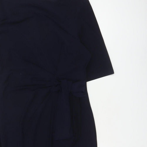 The Collection Debenhams Women Blue UK 14 Knee Length Sheath Belted Dress