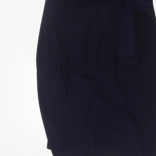 The Collection Debenhams Women Blue UK 14 Knee Length Sheath Belted Dress