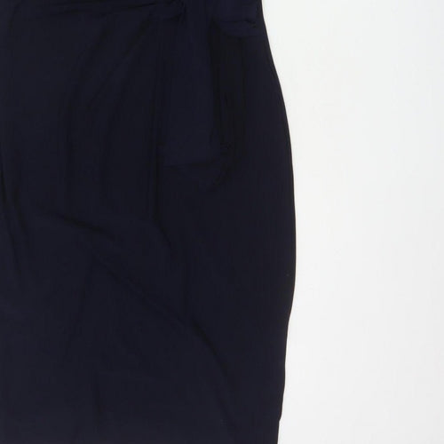 The Collection Debenhams Women Blue UK 14 Knee Length Sheath Belted Dress