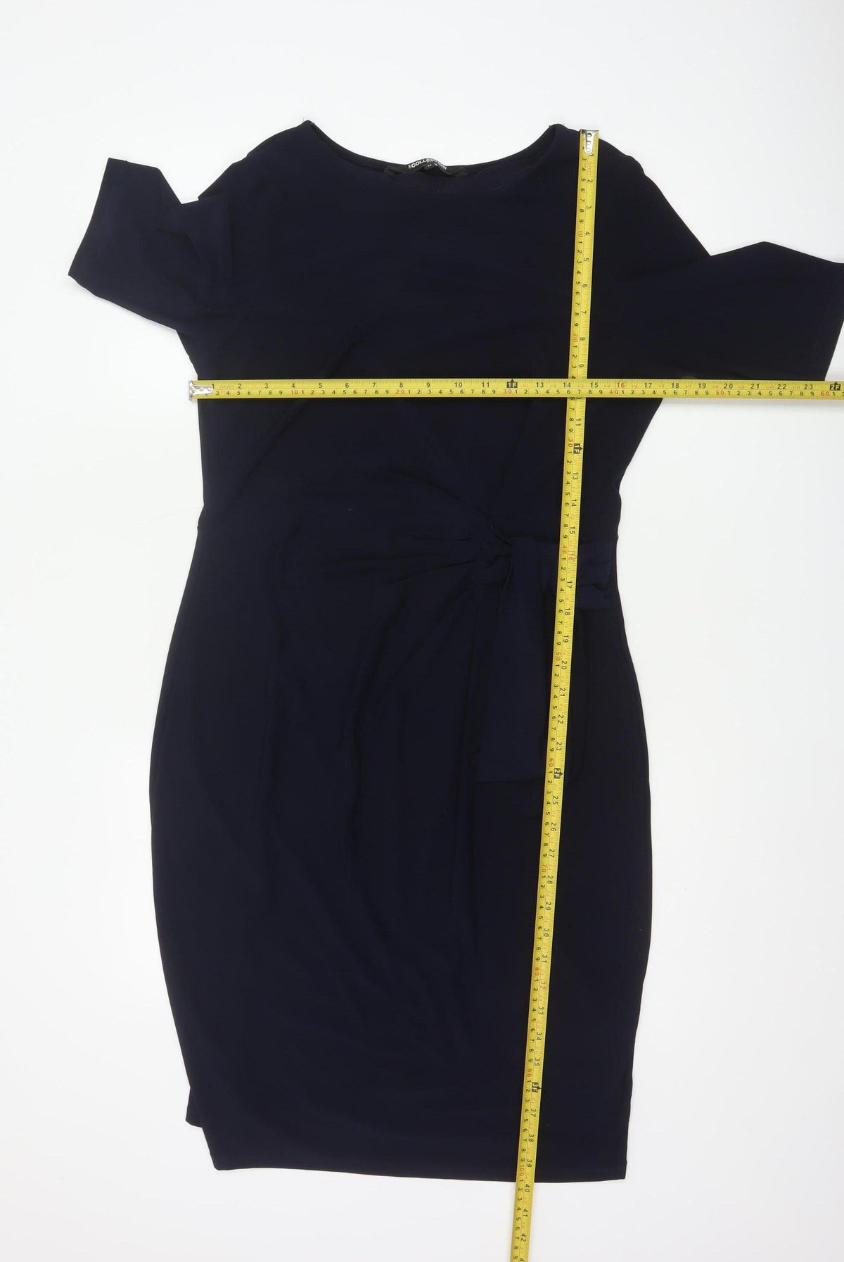 The Collection Debenhams Women Blue UK 14 Knee Length Sheath Belted Dress