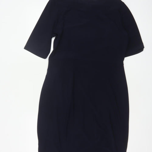 The Collection Debenhams Women Blue UK 14 Knee Length Sheath Belted Dress