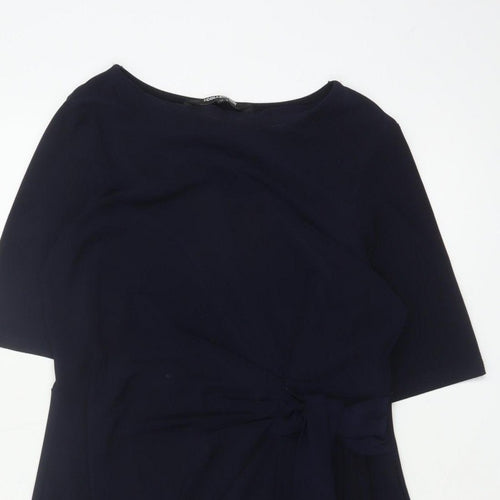 The Collection Debenhams Women Blue UK 14 Knee Length Sheath Belted Dress
